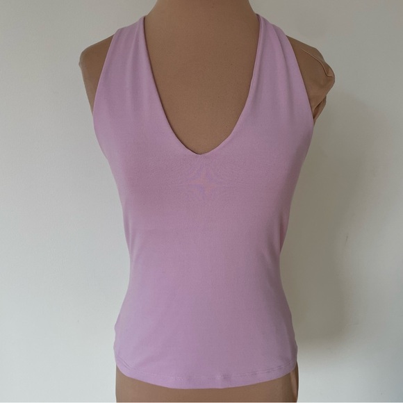 Susana Monaco Tops - Susana Monaco Urban V-Neck Sleeveless Pink Lilac Vista Soft Tank Top EUC Size XS